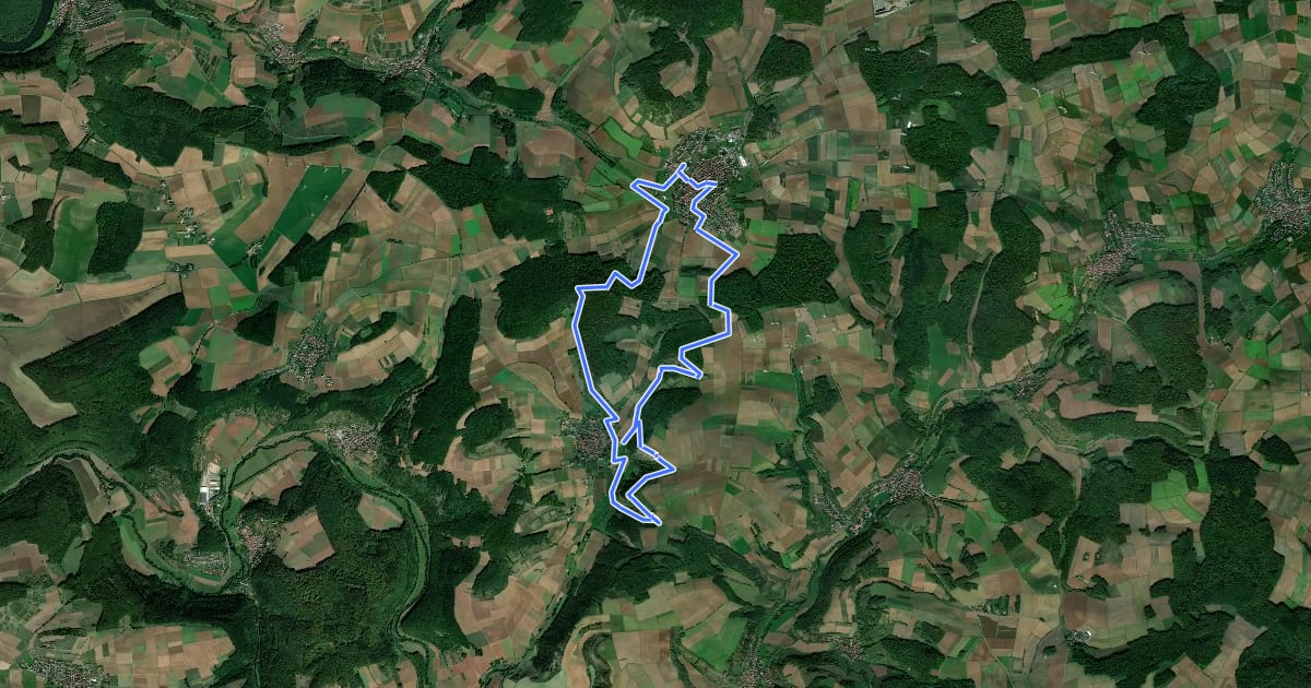 Маршрут Wandern & Nordic Walking rund um Neubrunn - Panoramaweg Böttigheim на спутниковом снимке