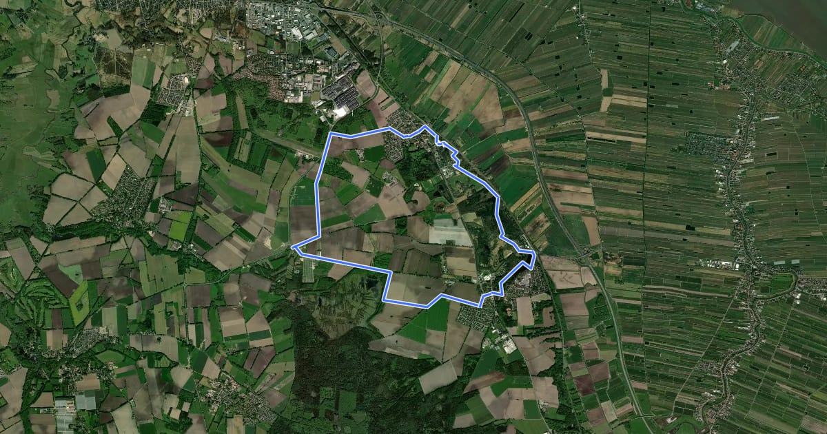 Маршрут Wanderroute 1: Schlossweg на спутниковом снимке