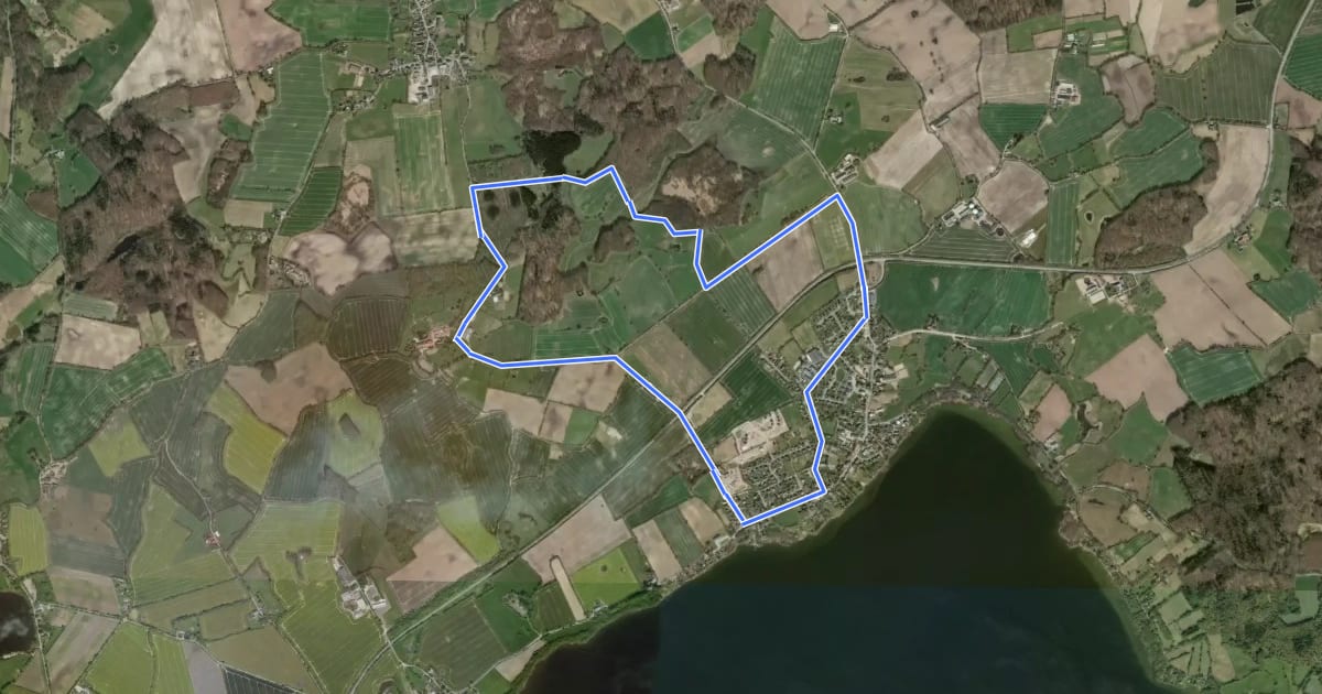 Маршрут Wanderroute 10: Groß Wittensee - Kirchhorst на спутниковом снимке