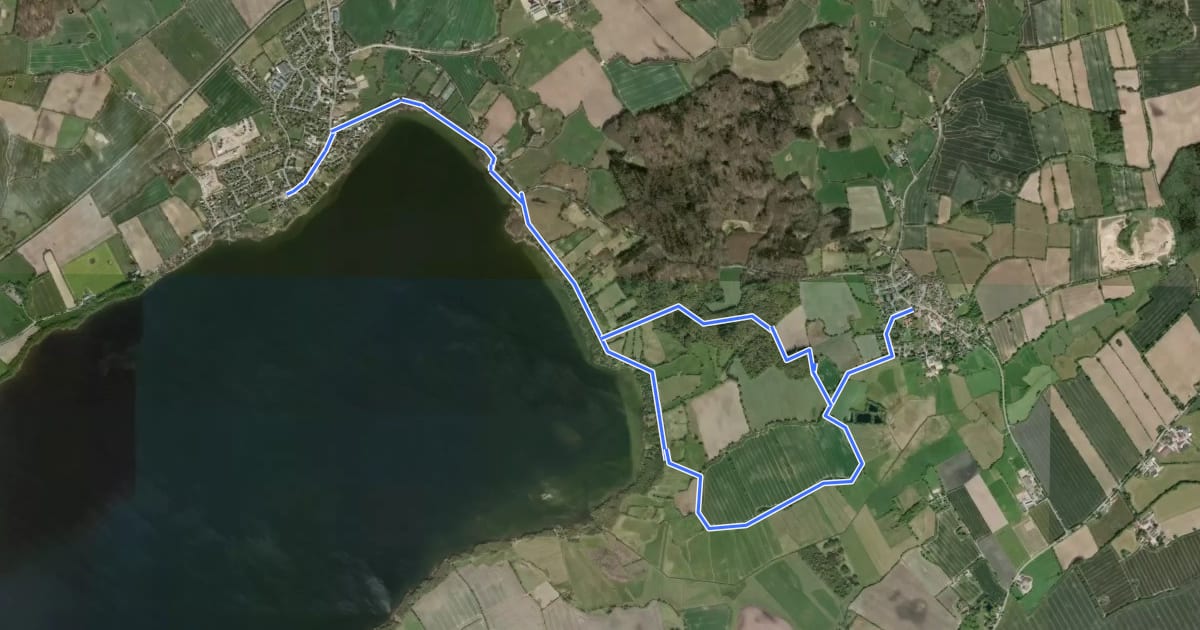 Маршрут Wanderroute 11: Groß Wittensee - Schlaukweg - Haby на спутниковом снимке