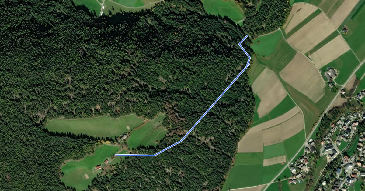 Маршрут Wanderroute 8 на спутниковом снимке