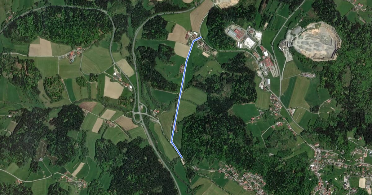 Маршрут Wanderrundweg Nr.: 13 на спутниковом снимке