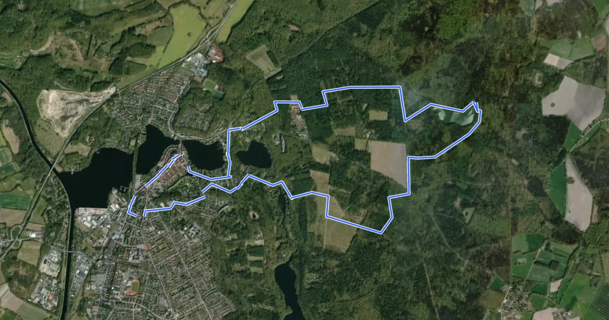 Маршрут Wandertour Blauer Till-Schuh на спутниковом снимке