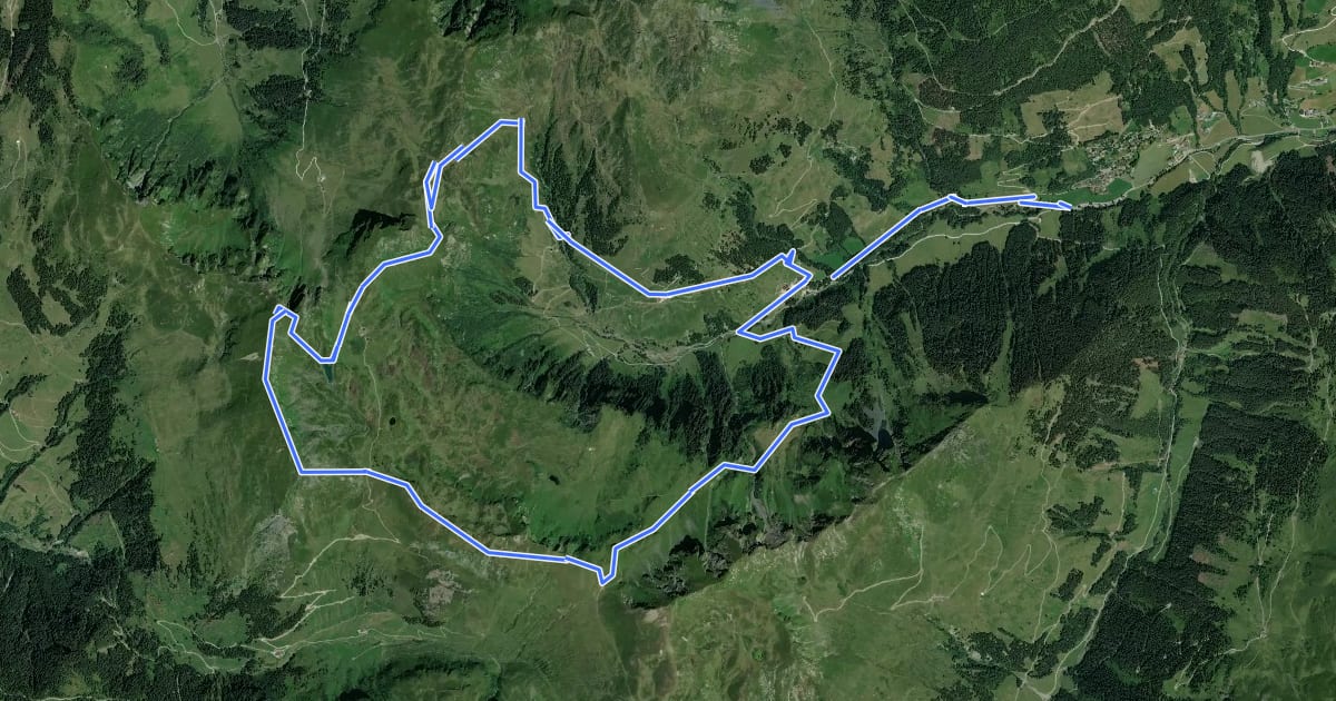 Маршрут Wandertour Gamshag на спутниковом снимке