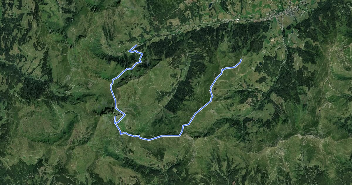 Маршрут Wandertour Geißstein на спутниковом снимке