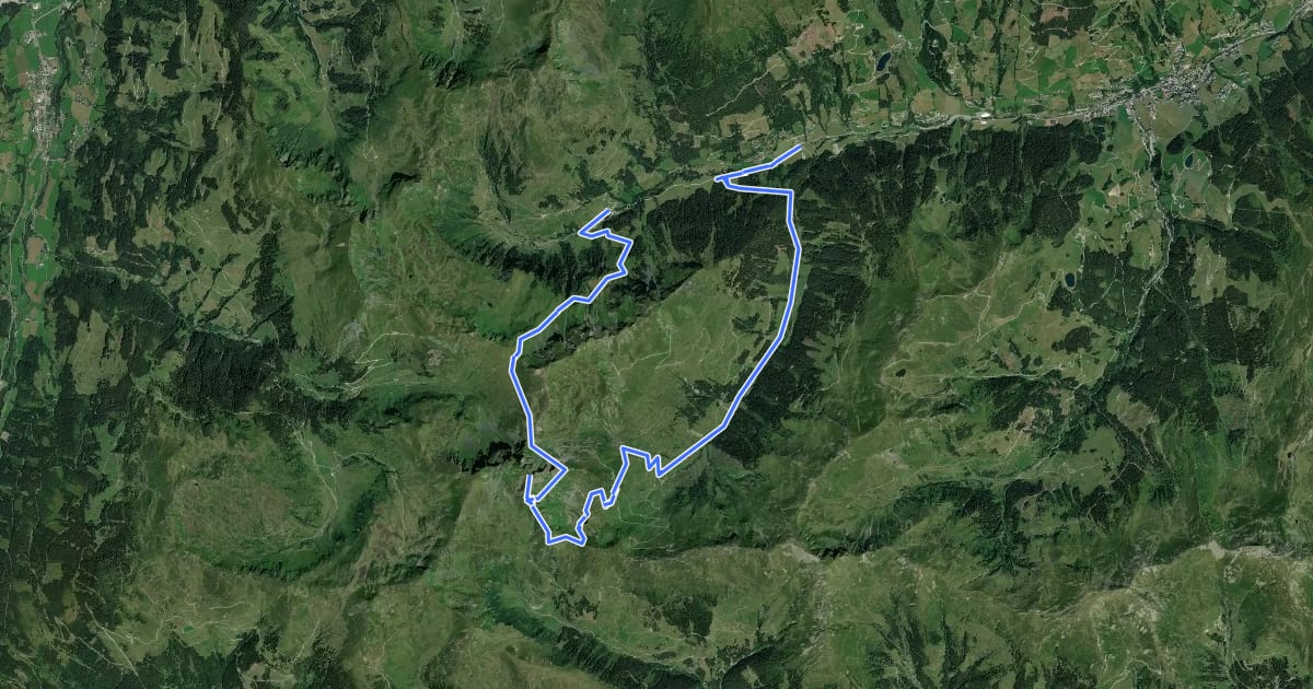 Маршрут Wandertour Geißstein ab Lengau на спутниковом снимке