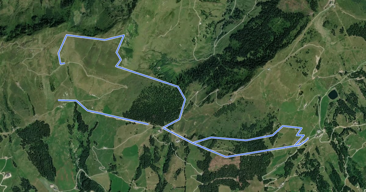 Маршрут Wandertour Hochalmspitze на спутниковом снимке