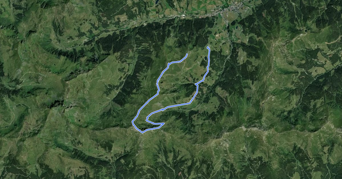Маршрут Wandertour Manlitzkogel на спутниковом снимке