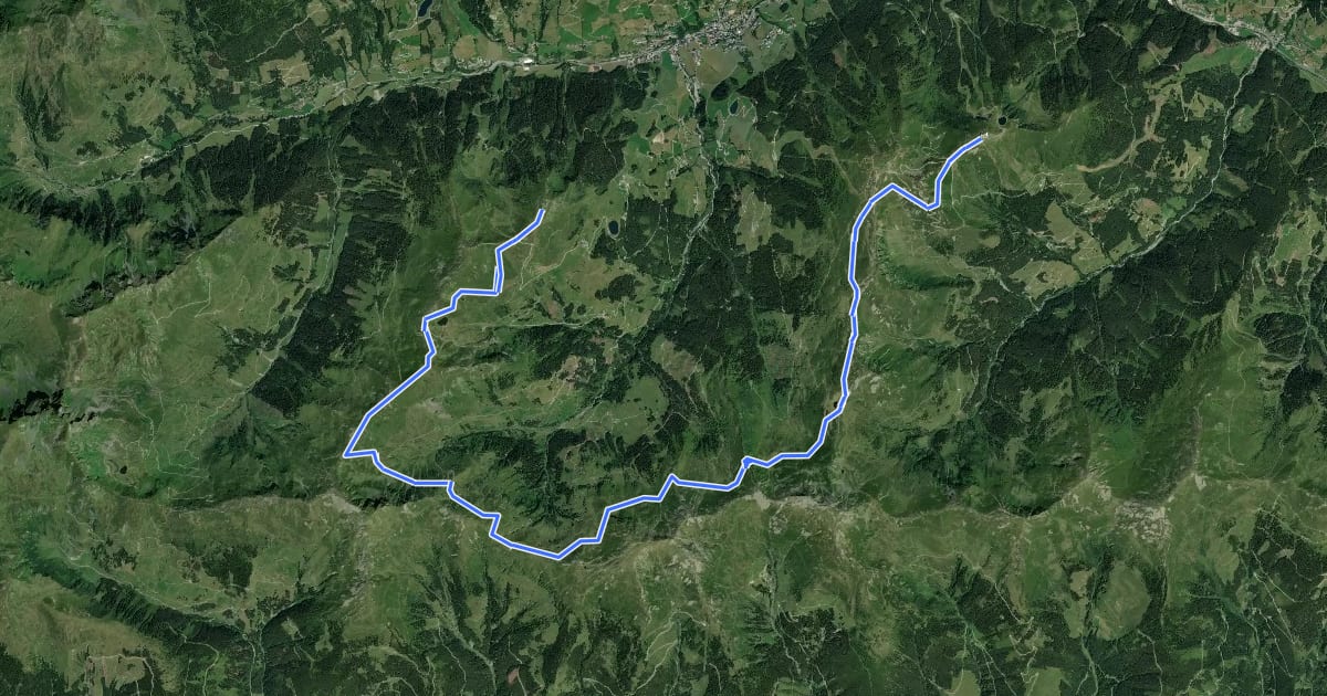 Маршрут Wandertour Panoramaweg на спутниковом снимке