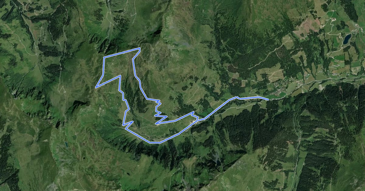 Маршрут Wandertour Saalkogel на спутниковом снимке