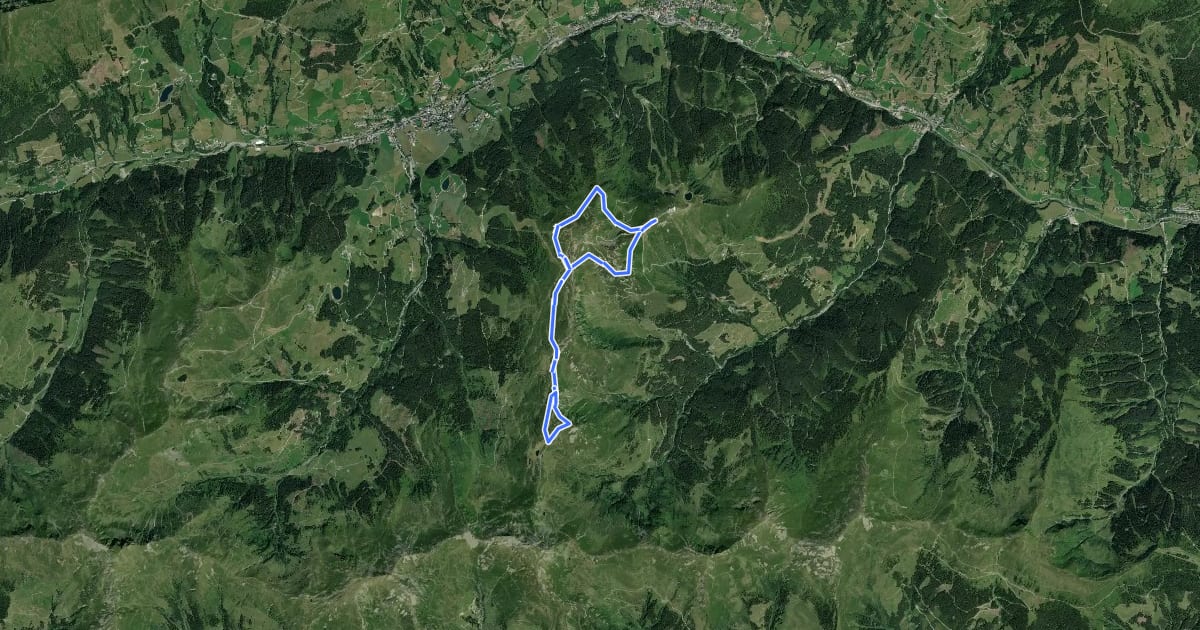Маршрут Wandertour Schattberg Höhenrundweg mit Saalbachkogel на спутниковом снимке