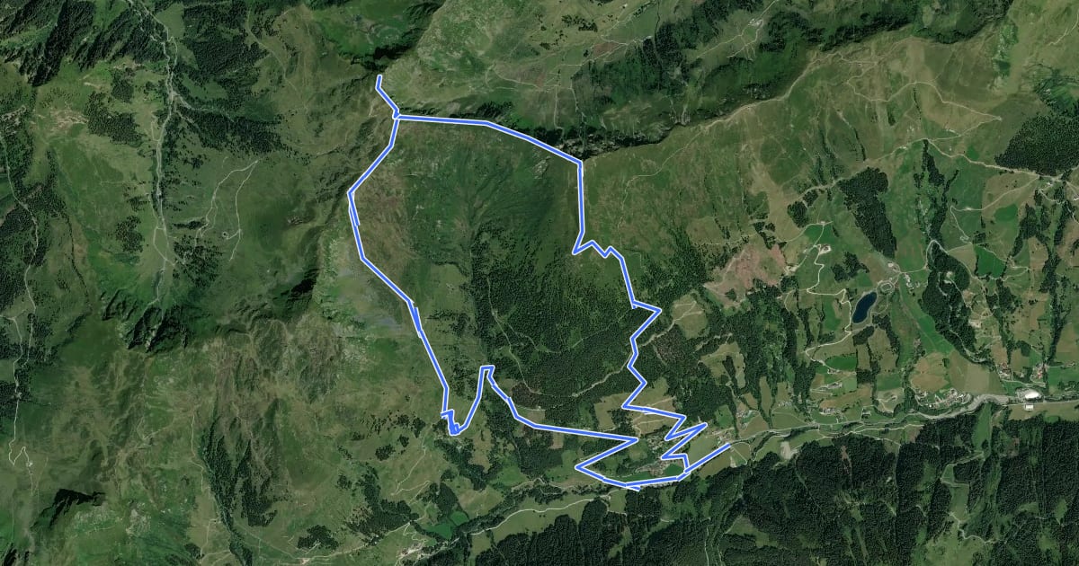 Маршрут Wandertour Sonnspitze на спутниковом снимке