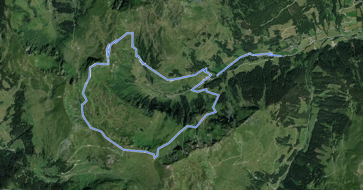 Маршрут Wandertour Tristkogel на спутниковом снимке