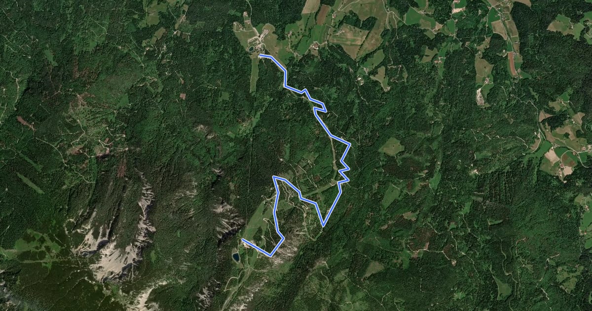 Маршрут Wandervogel на спутниковом снимке