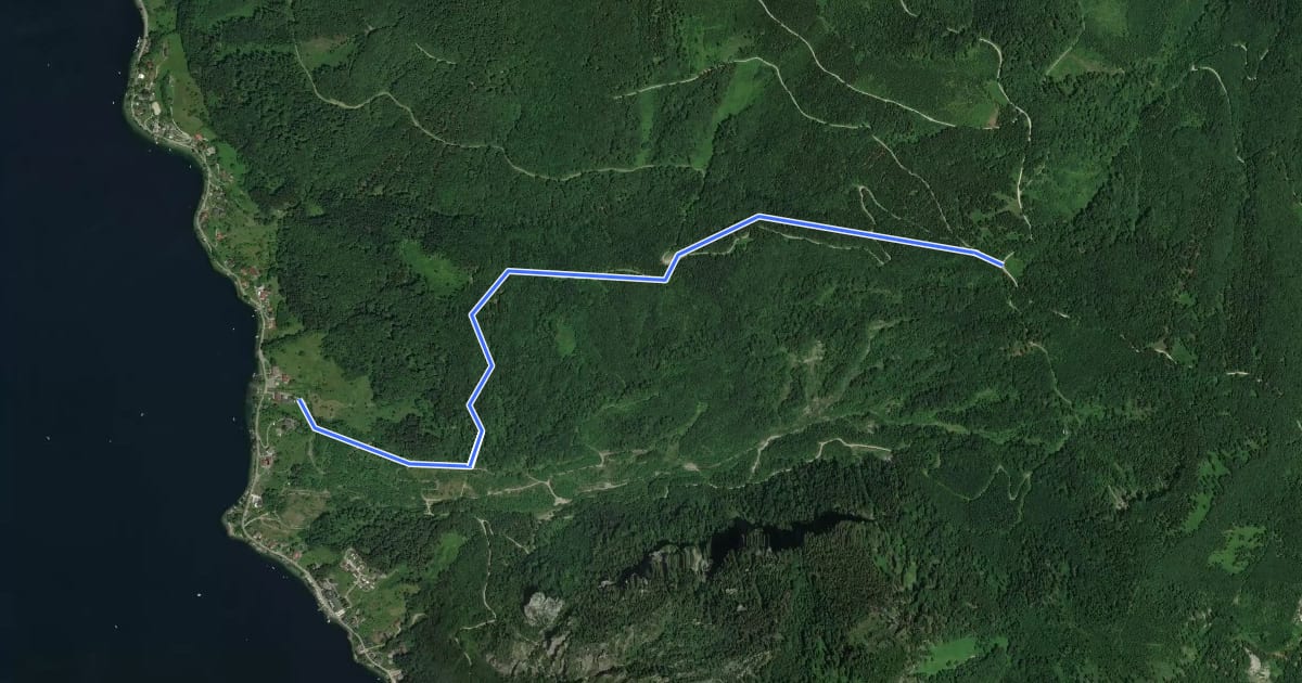 Маршрут Wanderweg 02 на спутниковом снимке