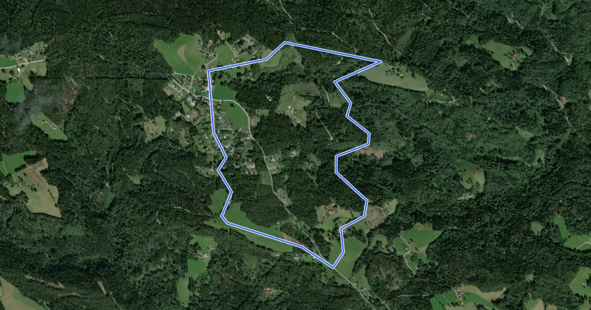 Маршрут Wanderweg 1 на спутниковом снимке