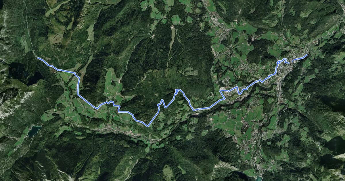Маршрут Wanderweg 1 (Soleleitungsweg) на спутниковом снимке