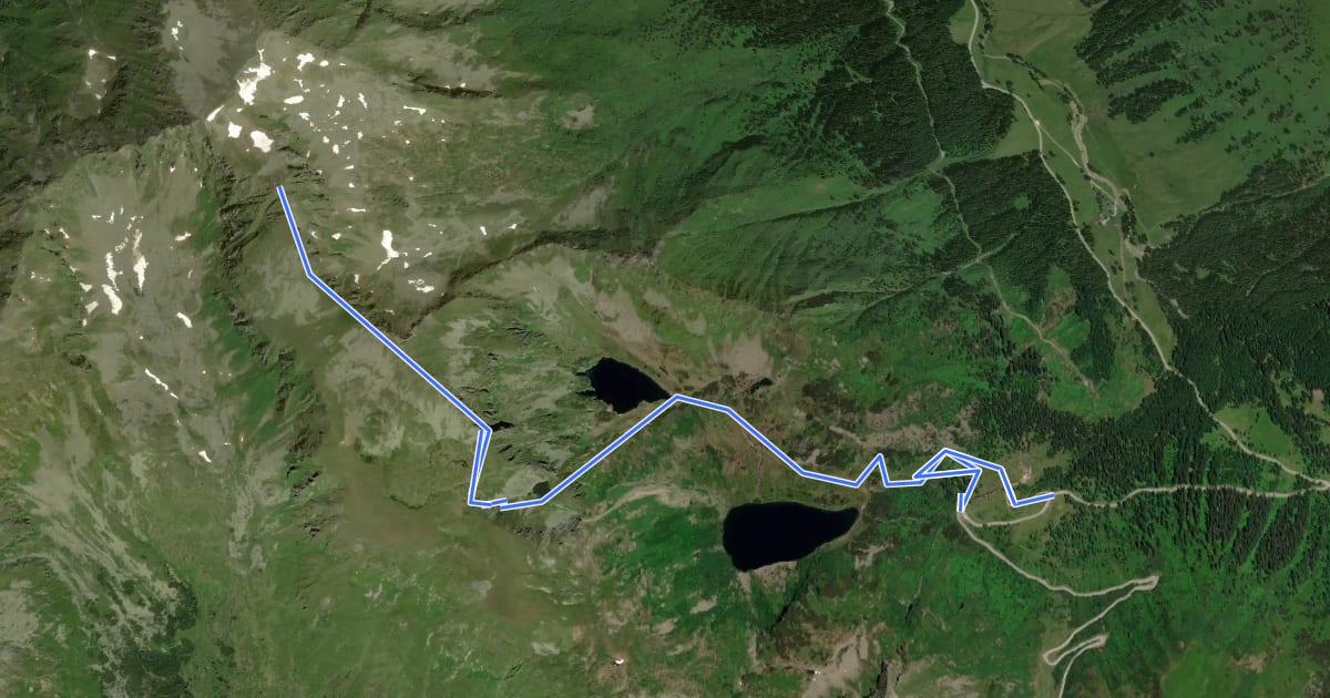 Маршрут Wanderweg 10 на спутниковом снимке