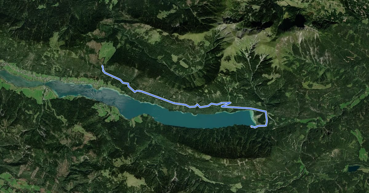 Маршрут Wanderweg 10 на спутниковом снимке