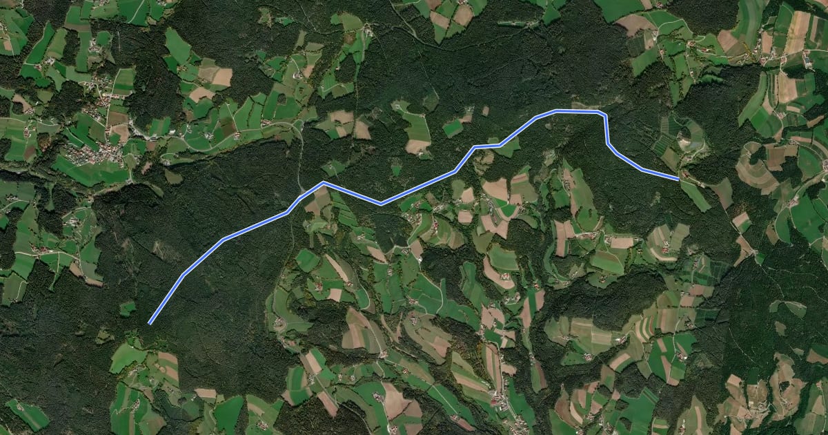 Маршрут Wanderweg 10 на спутниковом снимке