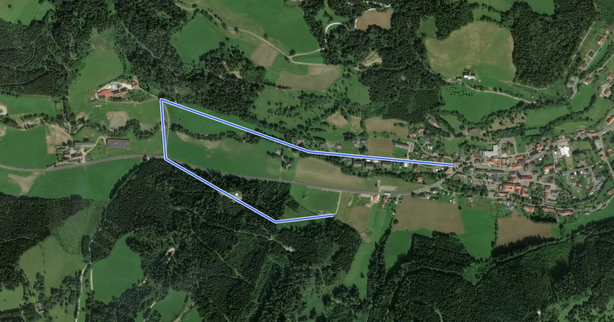 Маршрут Wanderweg 10 на спутниковом снимке
