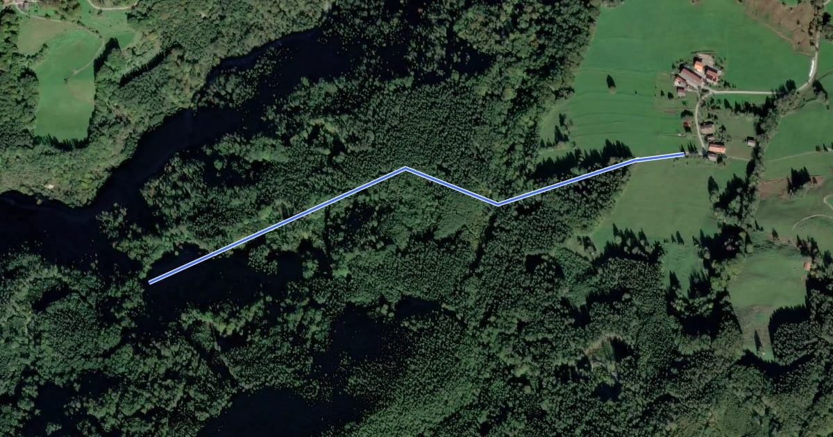 Маршрут Wanderweg 10 - Nußdorf на спутниковом снимке