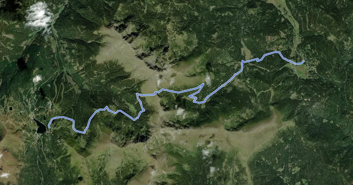 Маршрут Wanderweg 109A на спутниковом снимке