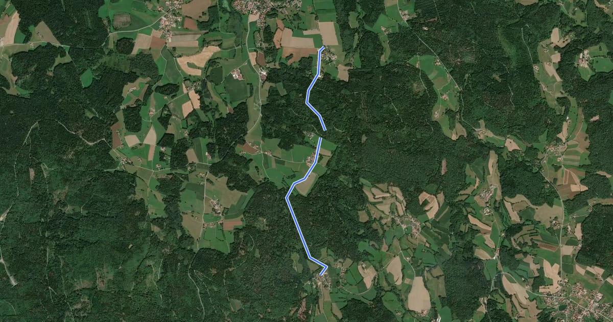 Маршрут Wanderweg 10a на спутниковом снимке