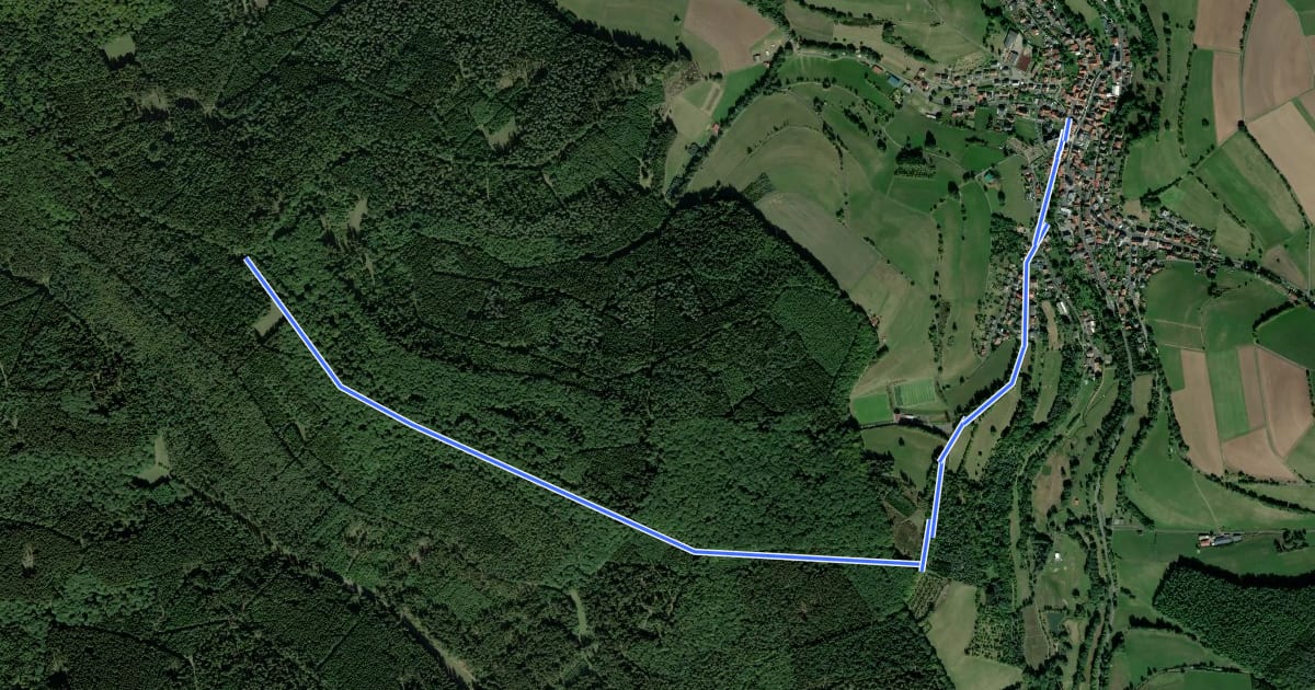 Маршрут Wanderweg 11 на спутниковом снимке