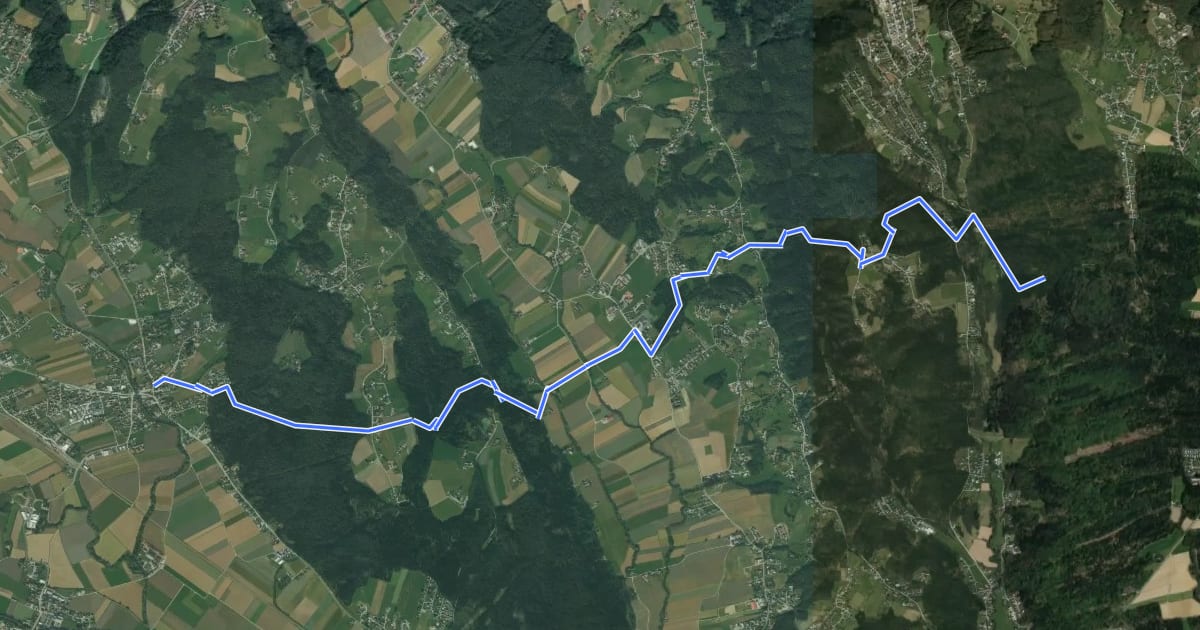 Маршрут Wanderweg 11 на спутниковом снимке