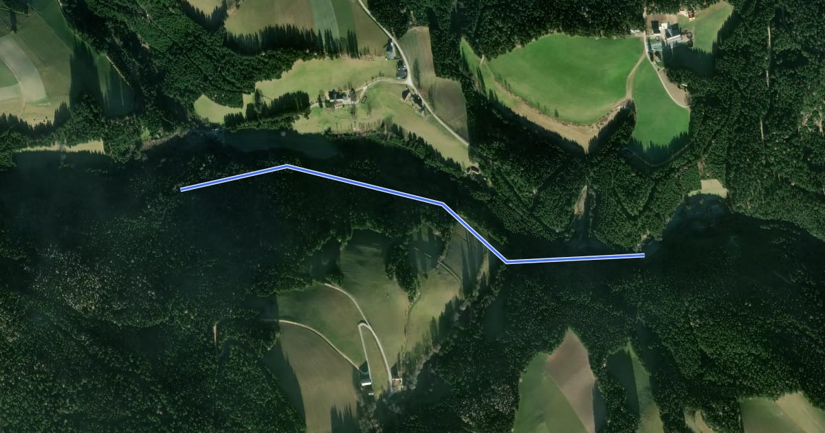 Маршрут Wanderweg 11 на спутниковом снимке