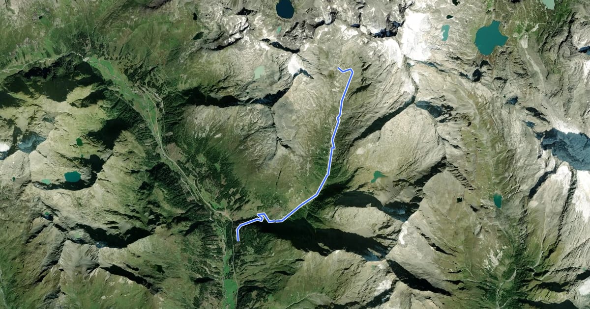 Маршрут Wanderweg 11 на спутниковом снимке