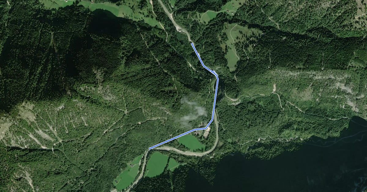Маршрут Wanderweg 11 на спутниковом снимке