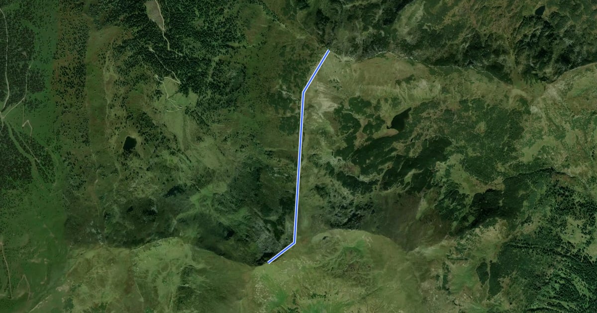 Маршрут Wanderweg 11 на спутниковом снимке