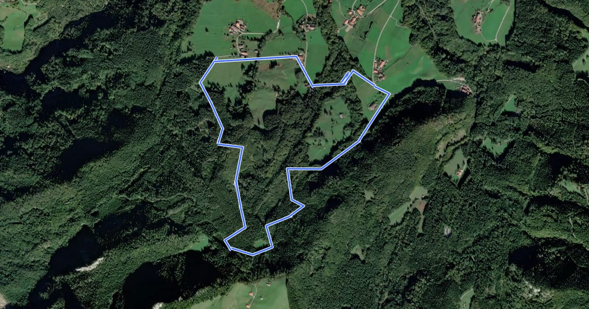 Маршрут Wanderweg 11 - Nußdorf на спутниковом снимке