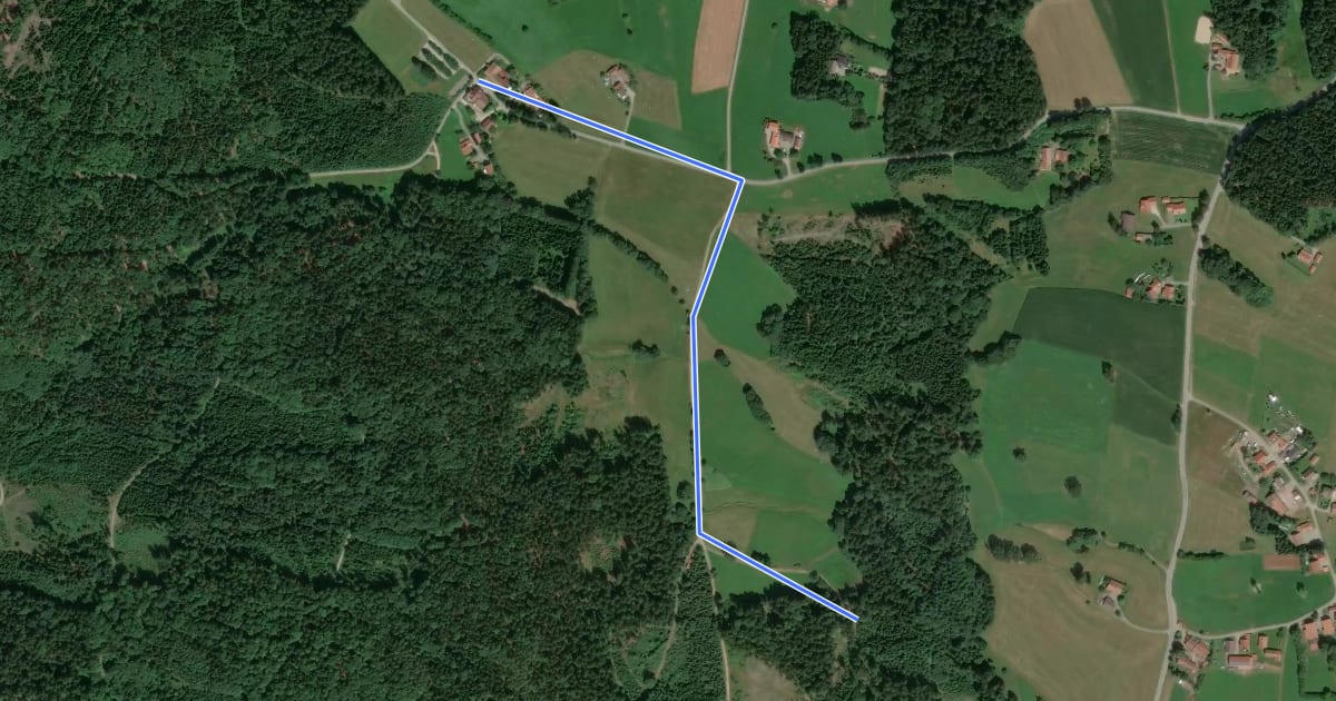 Маршрут Wanderweg 11: Schiederhof - Saulburg на спутниковом снимке