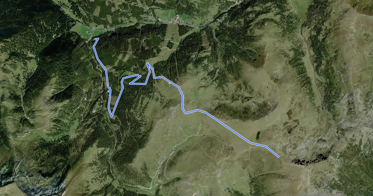Маршрут Wanderweg 118 Grünleitennock на спутниковом снимке