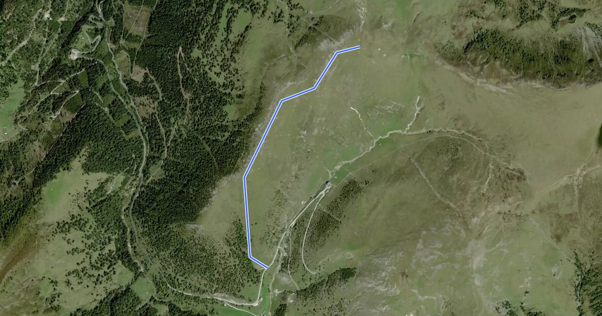 Маршрут Wanderweg 119 на спутниковом снимке