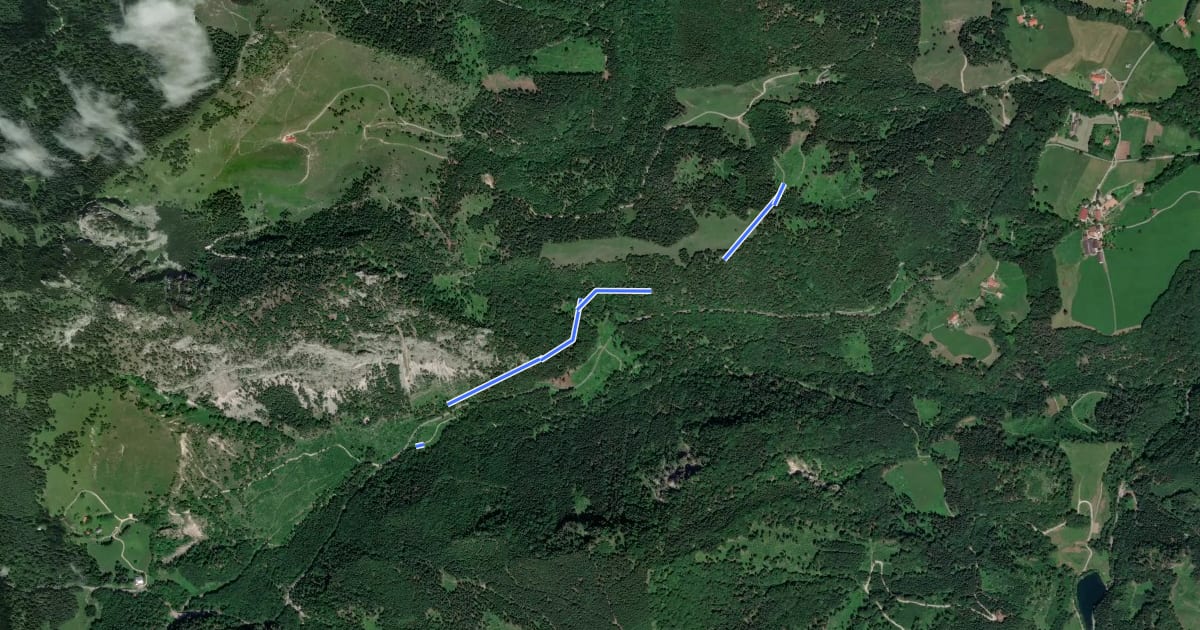 Маршрут Wanderweg 12 - Aipl - Breitenberghütte на спутниковом снимке