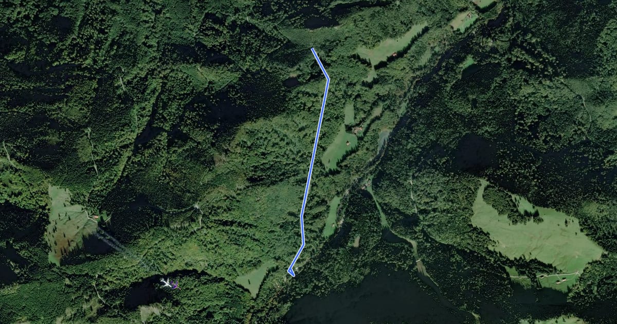 Маршрут Wanderweg 12 - Bergen на спутниковом снимке