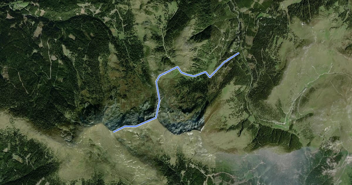 Маршрут Wanderweg 120 Permaunock на спутниковом снимке