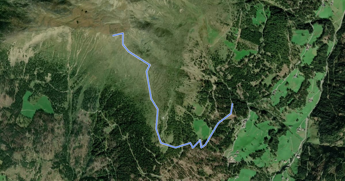 Маршрут Wanderweg 123 на спутниковом снимке
