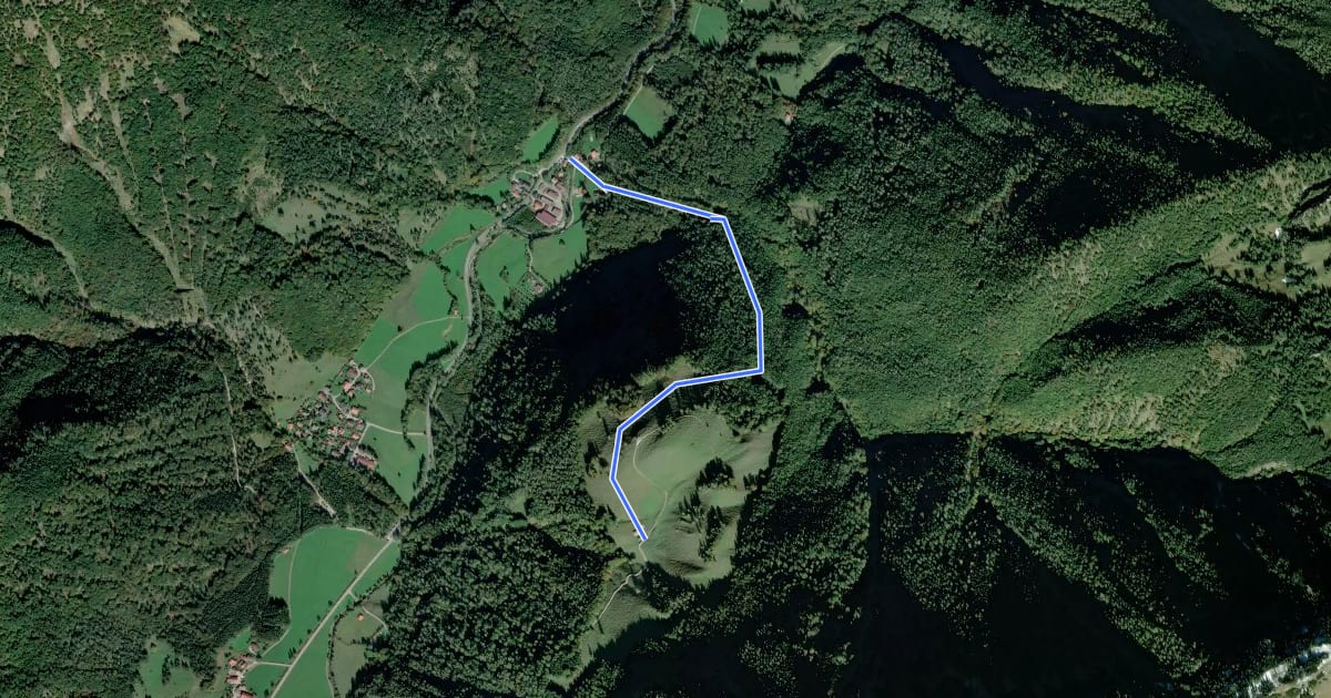 Маршрут Wanderweg 13 - Über den Schachenberg nach Huben на спутниковом снимке