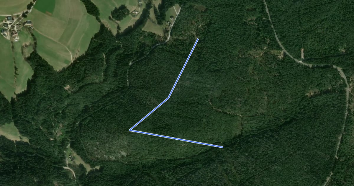 Маршрут Wanderweg 13: Moosweg на спутниковом снимке