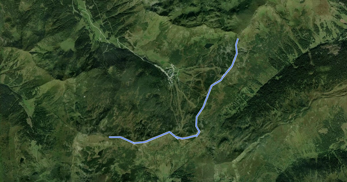 Маршрут Wanderweg 14 на спутниковом снимке