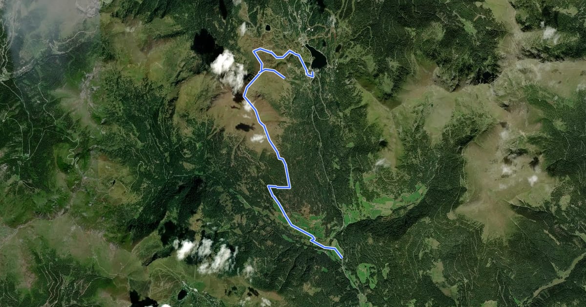 Маршрут Wanderweg 149 на спутниковом снимке