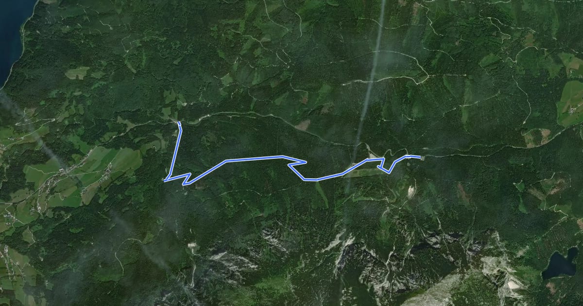 Маршрут Wanderweg 15 на спутниковом снимке