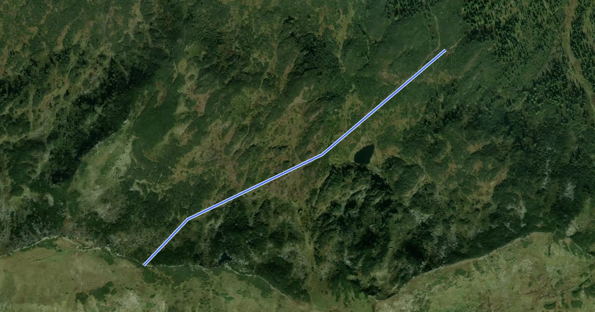 Маршрут Wanderweg 15 на спутниковом снимке