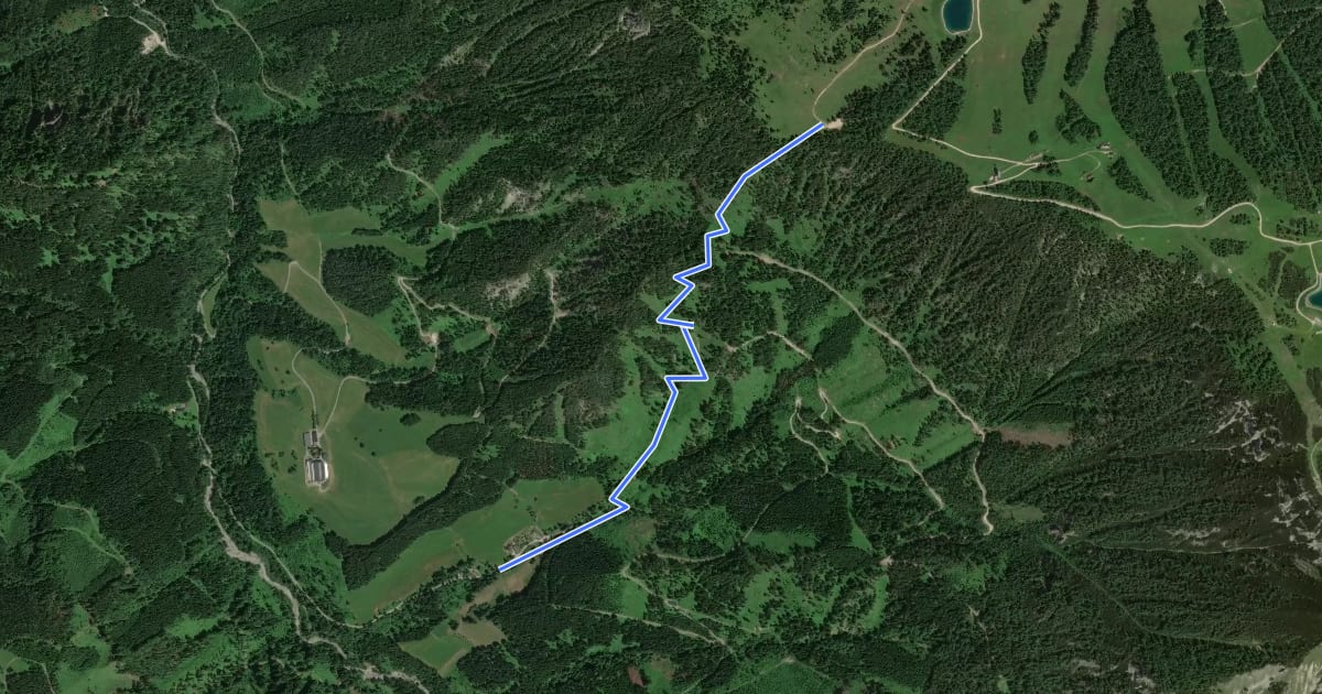 Маршрут Wanderweg 15 на спутниковом снимке