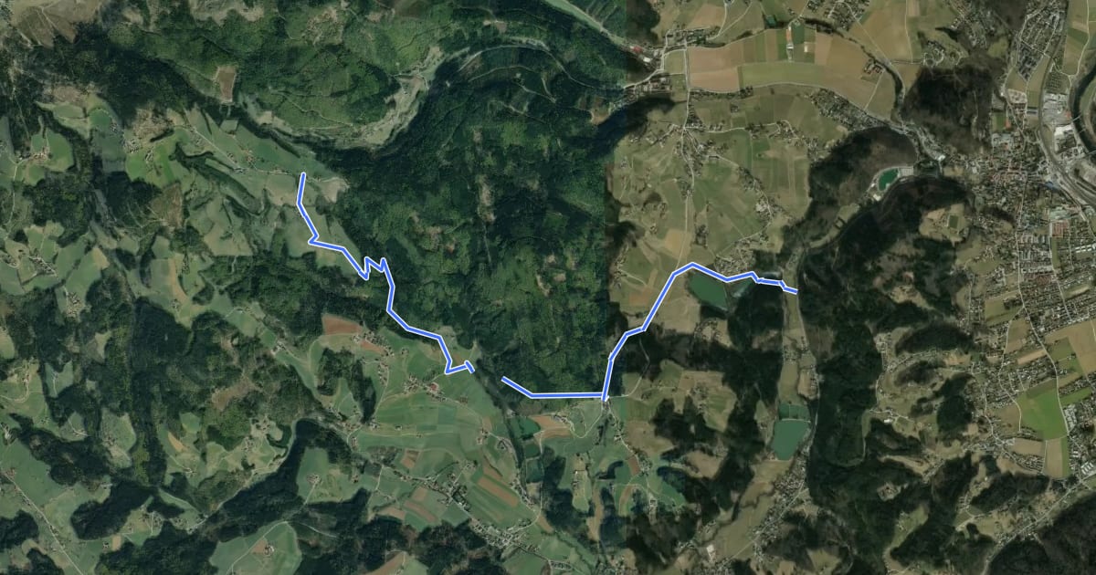Маршрут Wanderweg 16, Greitherweg на спутниковом снимке